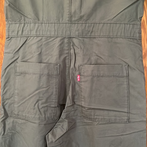 Levi's Short Sleeve Boilersuit Free People Army Green NWT - Picture 10 of 15